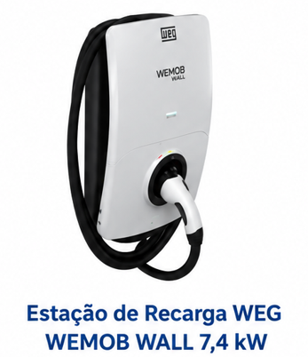 Estação de Recarga WEG WEMOB WALL 7,4 kW